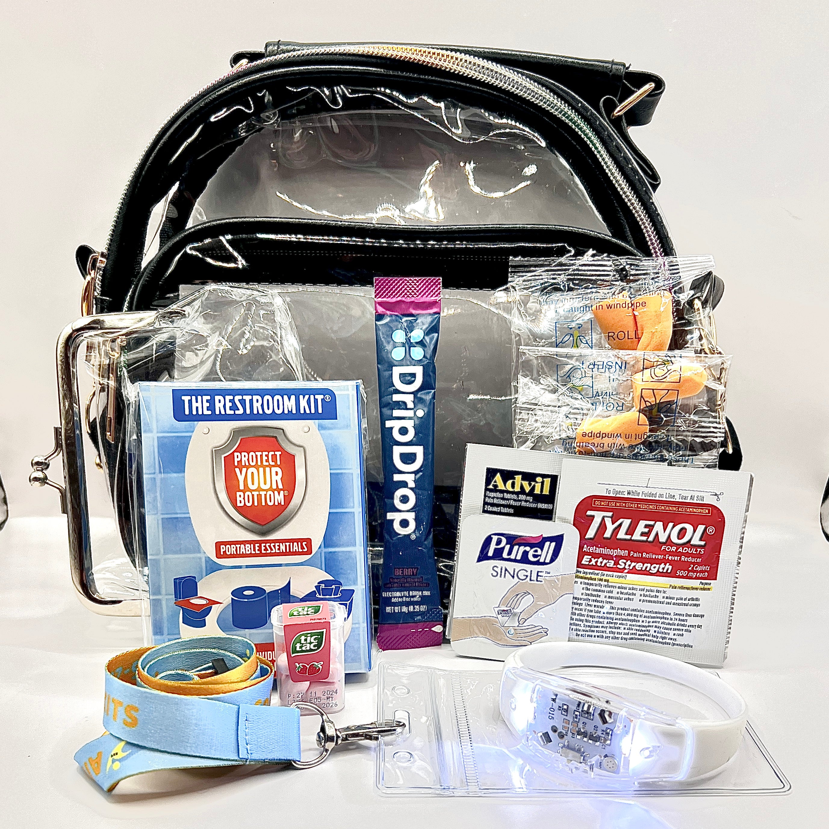 Cross Body Bag DELUXE Stadium/Concert Venue Approved Survival Kit