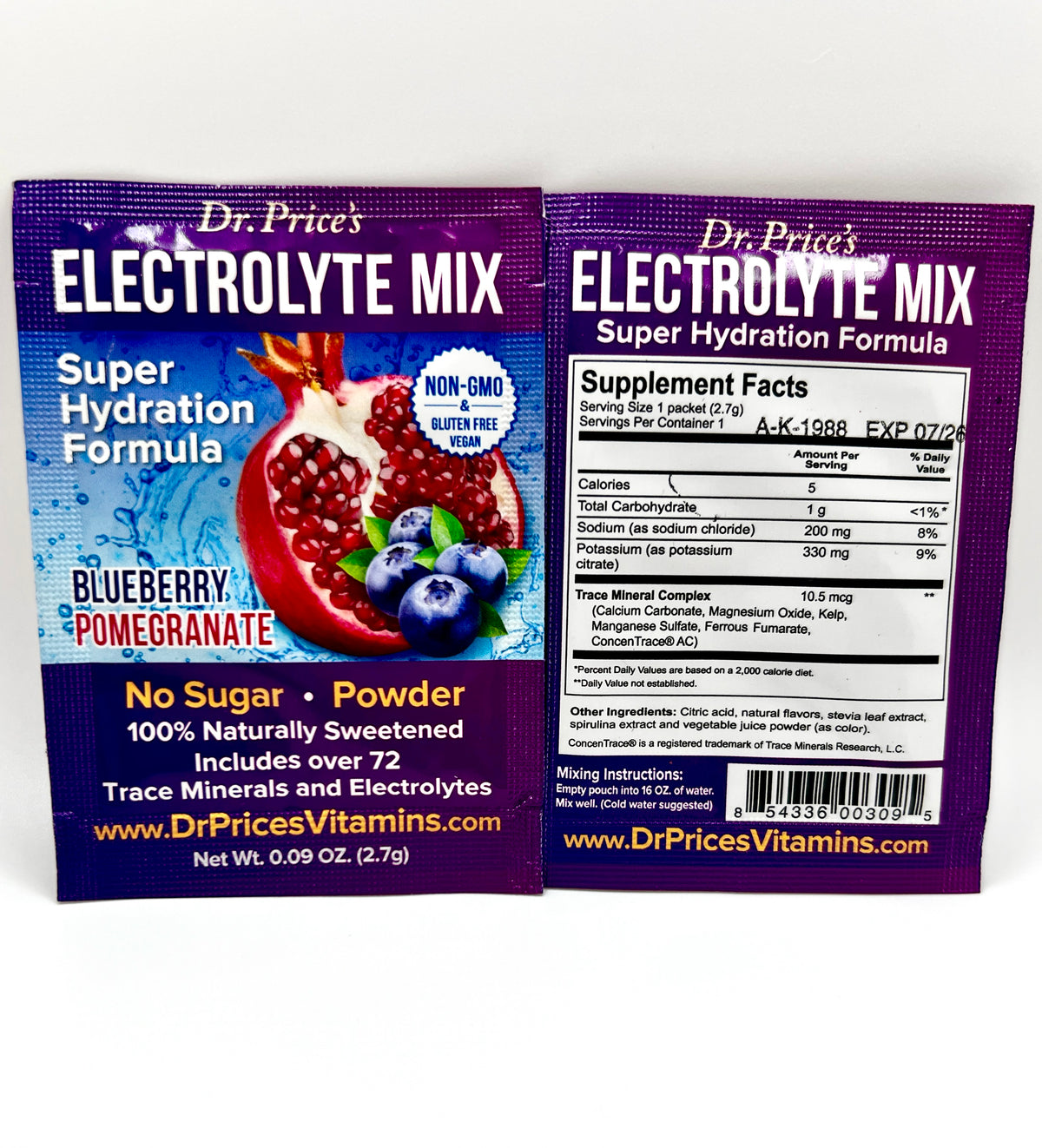 Electrolyte Hydration Packets