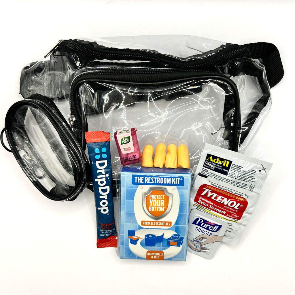 Fanny Pack Clear Stadium/Concert Venue Approved Survival Kit