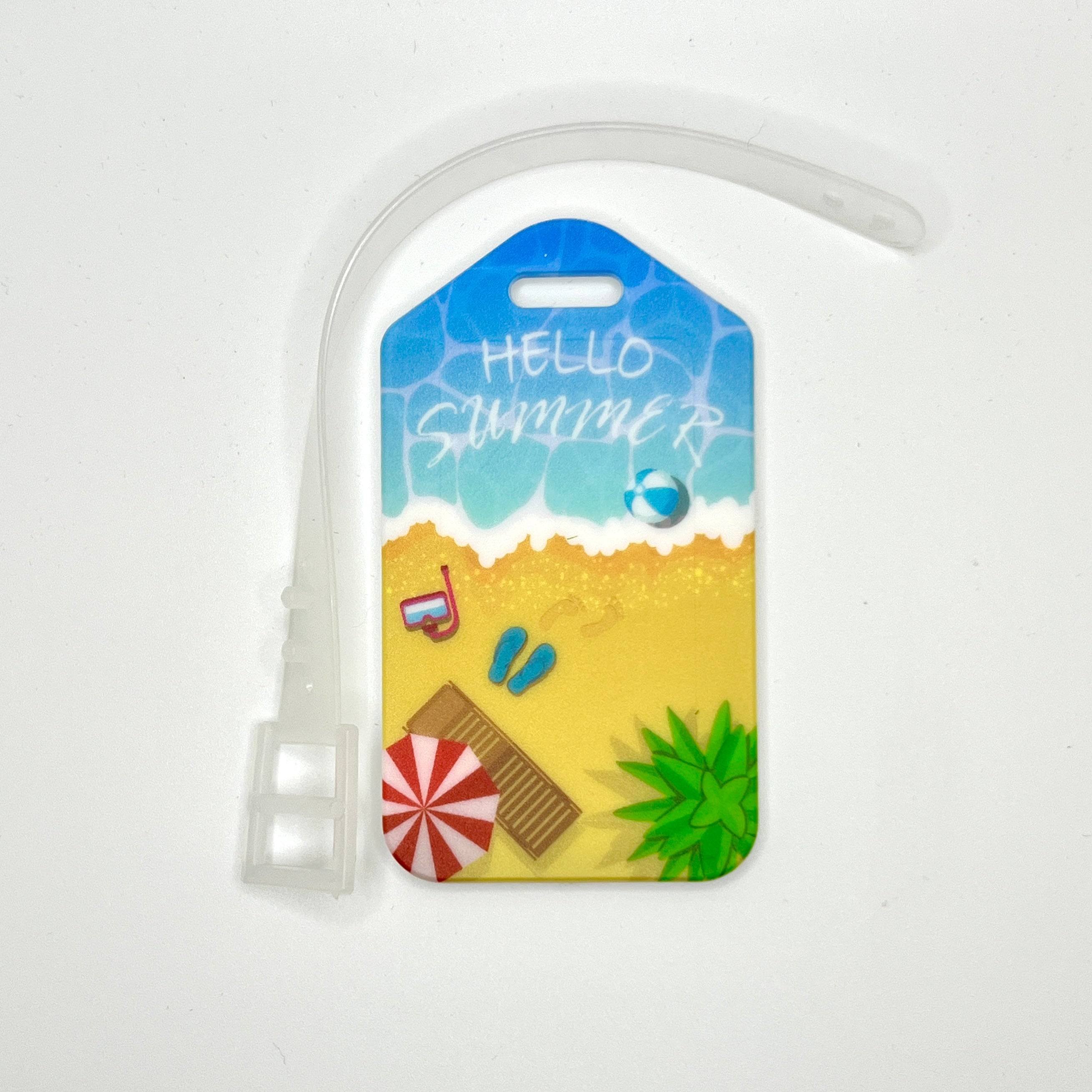 Luggage Tag with Tropical Theme