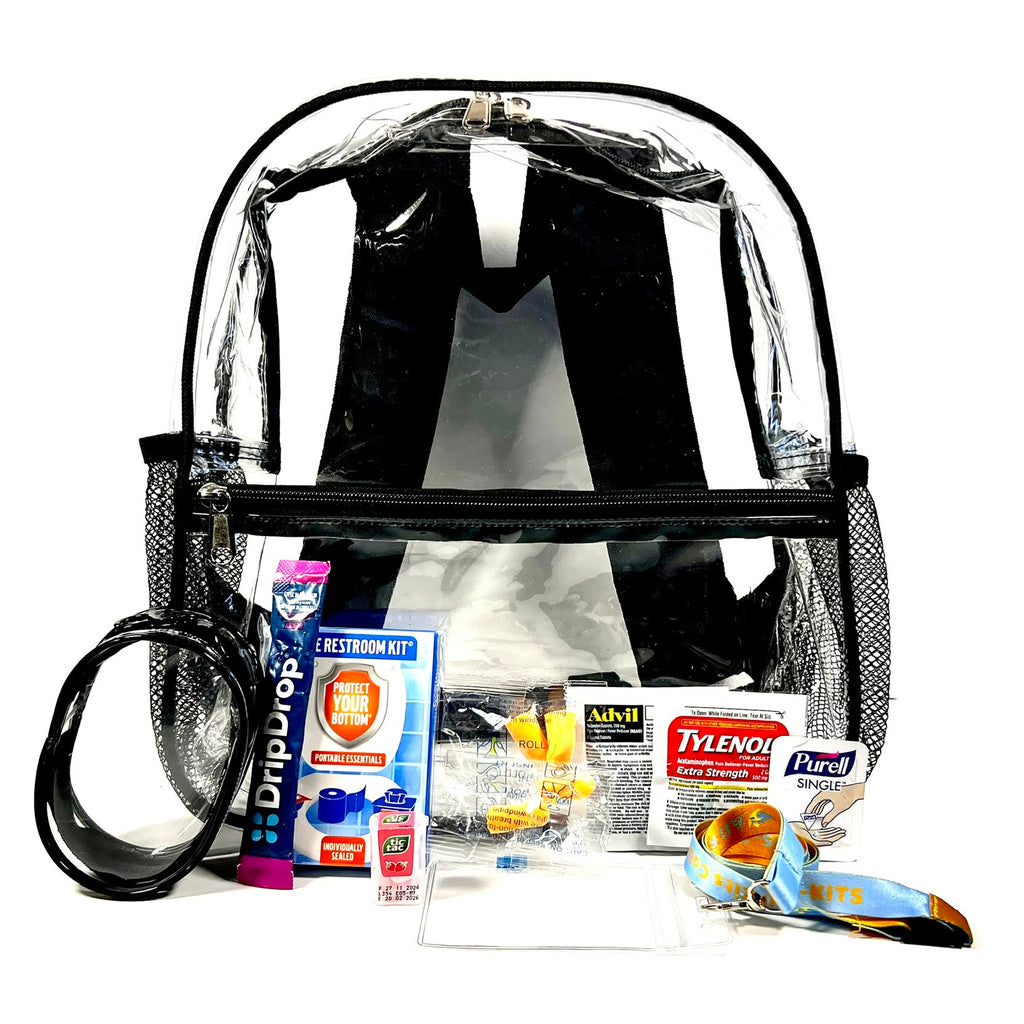 Backpack Stadium/Concert Venue Approved Survival Kit