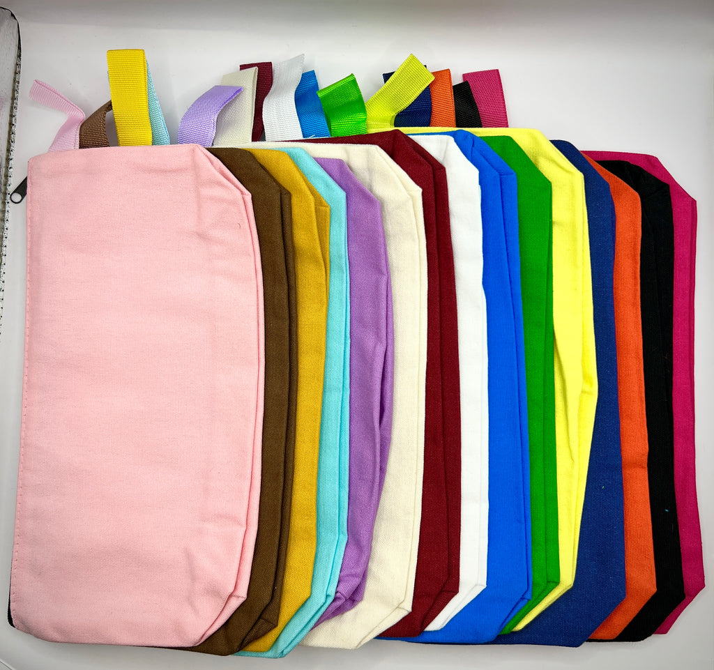 Zipper Pouch with Carry Strap, Large