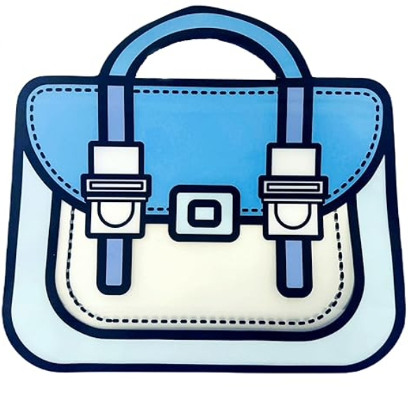 Handle Bag with see through window- reusable